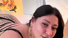 brazilian bbw deepthroats fan cums in mouth quick