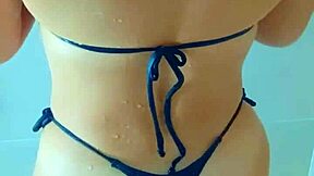 shower fun with this hot tanned latina babe feels amazing