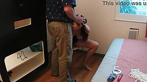 Raven Grey Blindfolded for BDSM Facefuck Casting