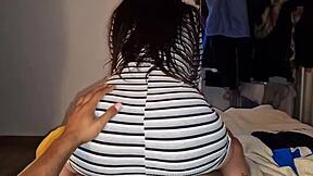 latina teen loves riding that big black cock