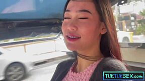 Tiny Thai teen, wanna ride my cock after street pickup?