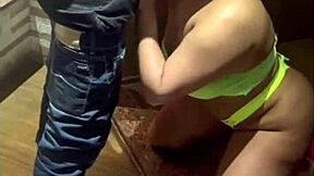 my young wife rides this skinny hung guy's massive cock deep