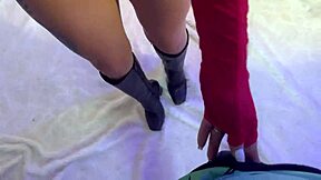 Young Tattooed Stepsister Deepthroats Hard Fucked Christmas Night