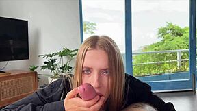 Girlfriend Gives The Sloppiest Deepthroat Blowjob You've Ever Seen