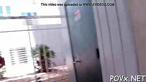 barely legal 18+ teen bent over doggy pov hardcore pussy fuck you won't believe!