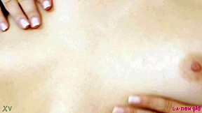 enchanting petite brunette teases daddy with her sexy milf body on sofa photoshoot