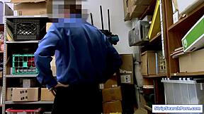 Officer strips and fucks petite teen shoplifter hard! 👮🍑💦 Stripsearchporn.com