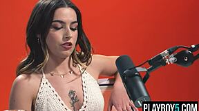 Teen Chanel Camryn Fingers Hairy Pussy to Shaking Orgasm