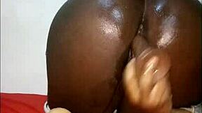 Spreading my ass cheeks wide in bed with big dildo pussy play for you hun 🍑🔥😈