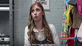 caught stealin sneakers as law student now punished rough in garage slut!!