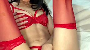 American coed student squirts hard on webcam toys