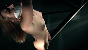 young cute babe alexis bound tight vibed to screaming submission in bondage