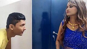 desi ffm threesome 😍 two amateurs fuck skinny boy doggystyle with juicy licks and squirting 💦