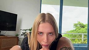 Girlfriend Gives The Sloppiest Deepthroat Blowjob You've Ever Seen