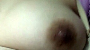 my filipina girlfriend's perky natural tits bounce hello in homemade tease