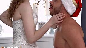 sweet friend unwraps her special christmas surprise gift