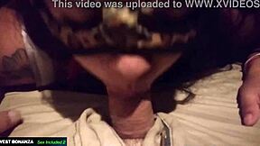 stripper geraldine deepthroats my cock in the deejay booth