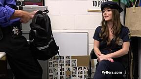 Sexy Police Uniform Hides Her Craving for Hard Cock Action