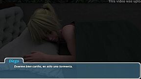 rosie chats serious with daddy about bathroom fun