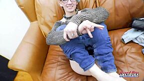 raven, why finger your shaved coed pussy then swallow that cock deep??