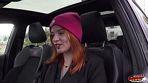 Skinny Redhead Foxy Icegram's Loud First Anal Pickup!