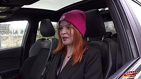 Skinny Redhead Foxy Icegram's Loud First Anal Pickup!