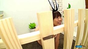 Bunny Bitch Drilled Hard by Group Cocks