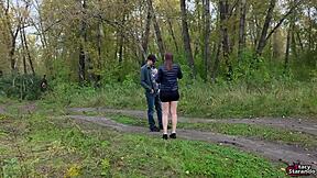 i dominate this cute teen's juicy pussy with outdoor public licking experiment