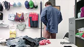 Office officer's cock hungers for teen pussy