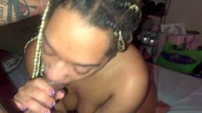 Thick Ebony Ass Shaking On Massive BBC Creampie