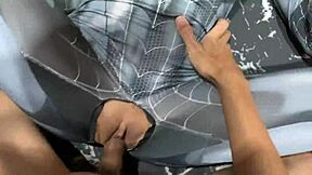 petite spider girl... cant hold back her horny pussy anymore