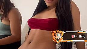 morenita colombiana shows off her petite teen tits casually