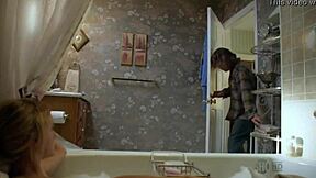 Laura Wiggins big tits milf squirts on webcam toys threesome.