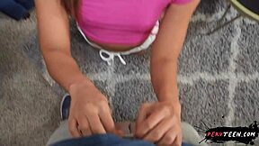 big booty latina stepsis begs stepdad for monster anal stretch