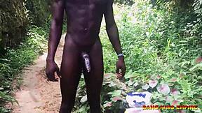 Ebonys Village Whore Takes Big Black Cock Missionary Rough?