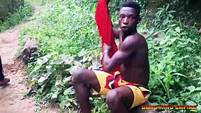 Ebonys Village Whore Takes Big Black Cock Missionary Rough?