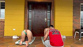 yoga instructor pounds colombian whore couple doggystyle smith