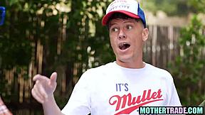 Step moms dare step sons into wild group fuck