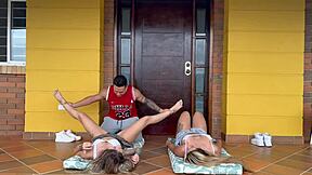 yoga instructor pounds colombian whore couple doggystyle smith