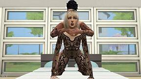 girl in lingerie bent over for rough doggystyle game fuck