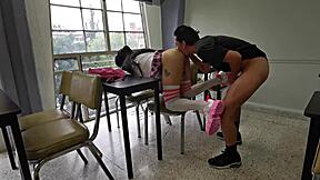 fucked a miniskirt shemale prostitute gaping her ass with monster cock