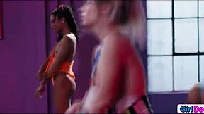 petite blonde gets face sat and licked by fitness milf doms 😈👅💦