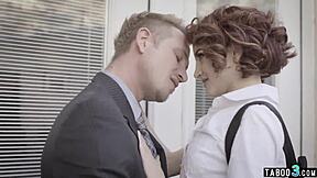 Stepbro rams huge cock in stepsis tight anal