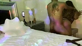 Curvy fat Latina in lingerie gets homemade pounding from her girlfriend's horny friend