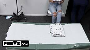 Naughty teen dharma rides doc's fat cock--cures my ache!