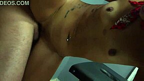 hot latina bends over rides stepbro big black cock rough