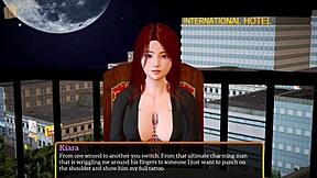 Redhead Teen's Big Tits And Ass Tease In Homemade Erotic Family Game