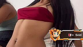 morenita colombiana shows off her petite teen tits casually