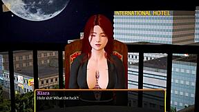 Redhead Teen's Big Tits And Ass Tease In Homemade Erotic Family Game