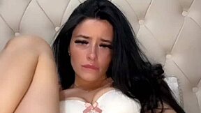 Slutty American student fingers pussy desperately